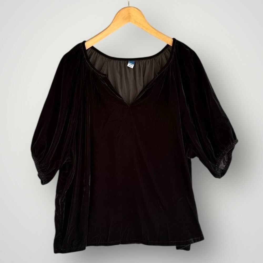 🎉5 for $45🎉 Old Navy Velvet Top Blouse Shirt Size XL
